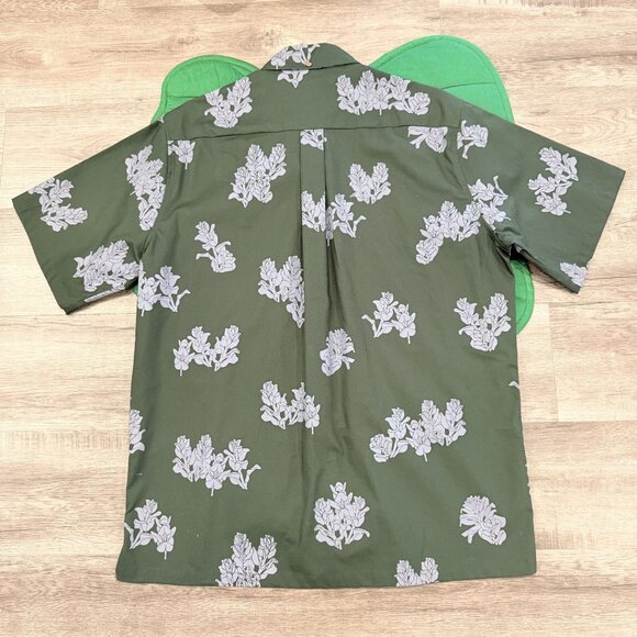 Sig Zane x Salvage Public Hawaii Mens Large Green Short Sleeve Button Front Aloh - Picture 2 of 6